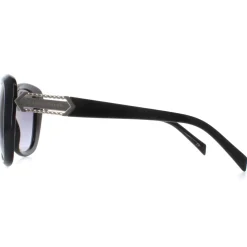 Karen Millen Sunglasses KM5049 001 Black Dark Grey Gradient