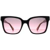 Kate Spade Sunglasses Harlow/G/S 807 FF Black Gray Fuchsia