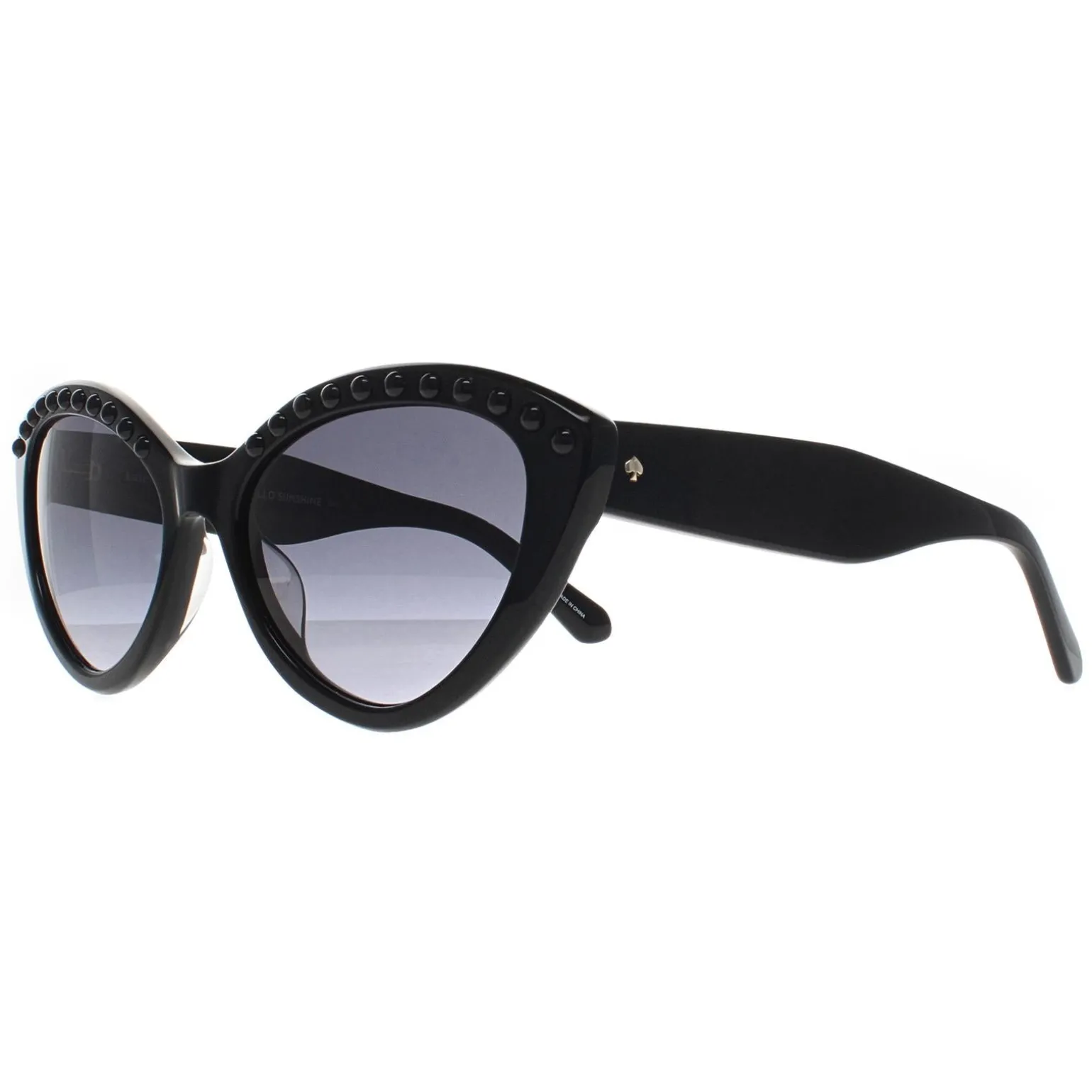 Kate Spade Sunglasses Juni/G/S Pearl 807 9O Black Dark Gray Gradient