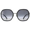 Kate Spade Sunglasses Nicola/G/S RHL 9O Gold Black Grey Gradient