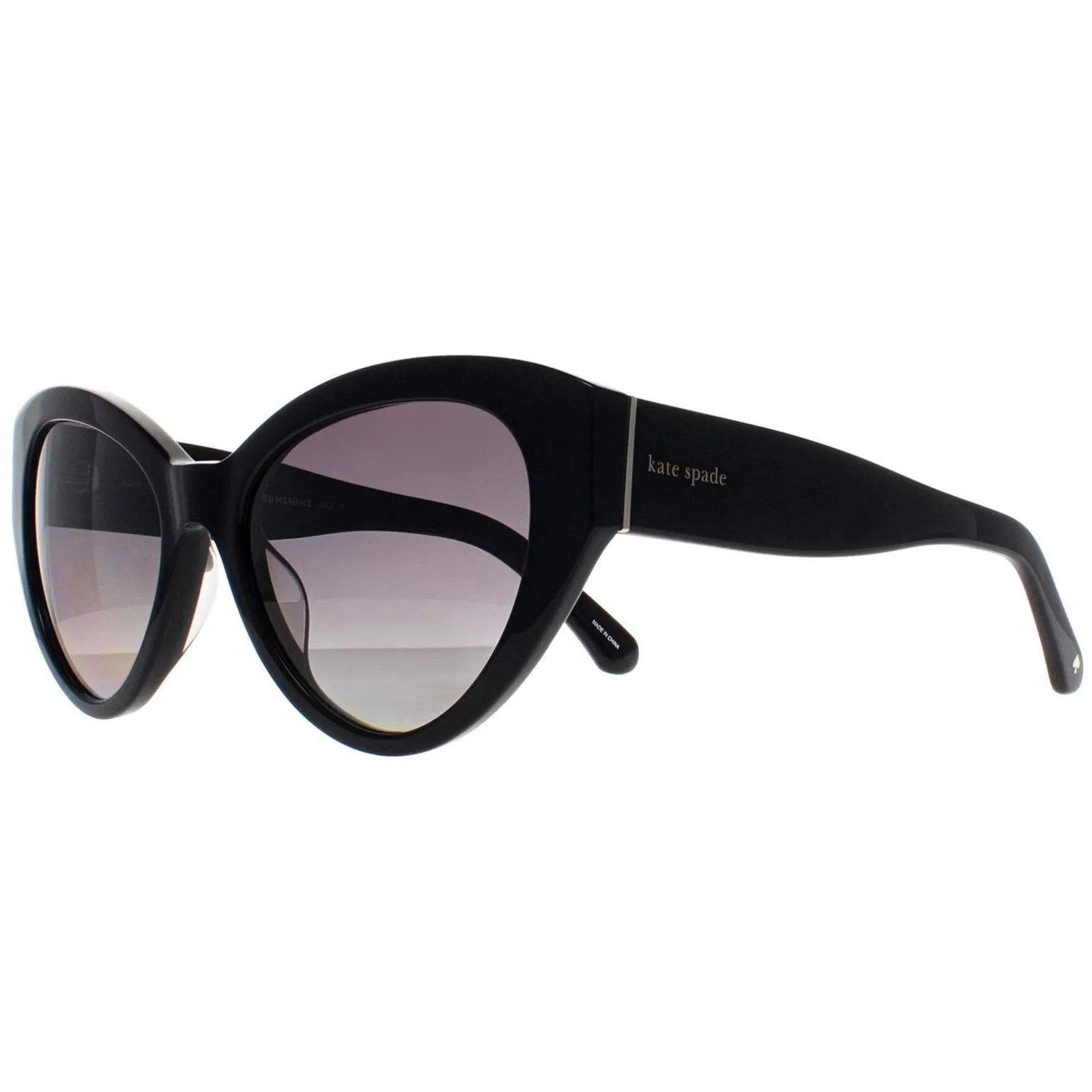 Kate Spade Sunglasses Paisleigh/S 807 WJ Black Gray Gradient Polarized