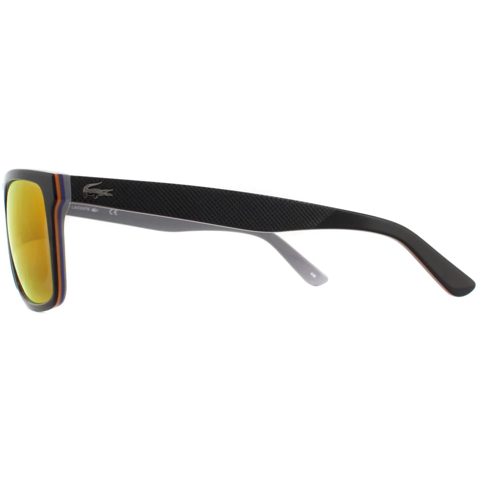 Lacoste Sunglasses L705S 003 Black Grey Red Mirror