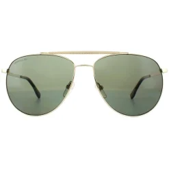 Lacoste Sunglasses L177SP 714 Gold Dark Green Polarized