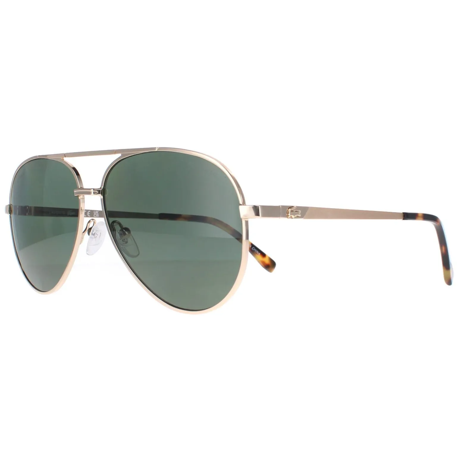 Lacoste Sunglasses L233SP 714 Gold Green Polarized