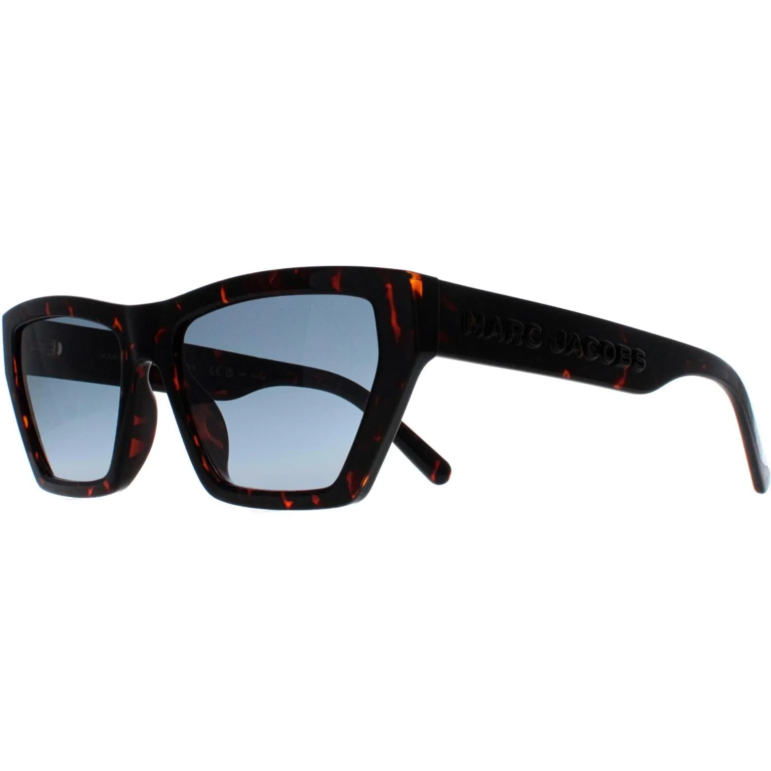 Marc Jacobs Sunglasses MARC 657/S 086 08 Shiny Dark Havana Blue Gradie