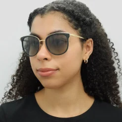 Michael Kors Sunglasses Adrianna 1 1010 110011 Black Gold Grey Gradien