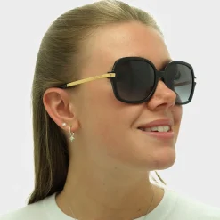 Michael Kors Sunglasses Adrianna II 2024 316011 Black Gold Light Grey