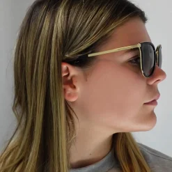 Michael Kors Sunglasses Adrianna 1 1010 110011 Black Gold Grey Gradien