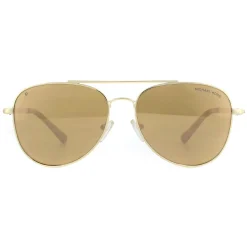 Michael Kors Sunglasses MK1045 10142O Gold Brown Mirror Polarized