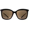 Michael Kors Sunglasses Zermatt 2079U 333273 Shiny Black & Metallic Go