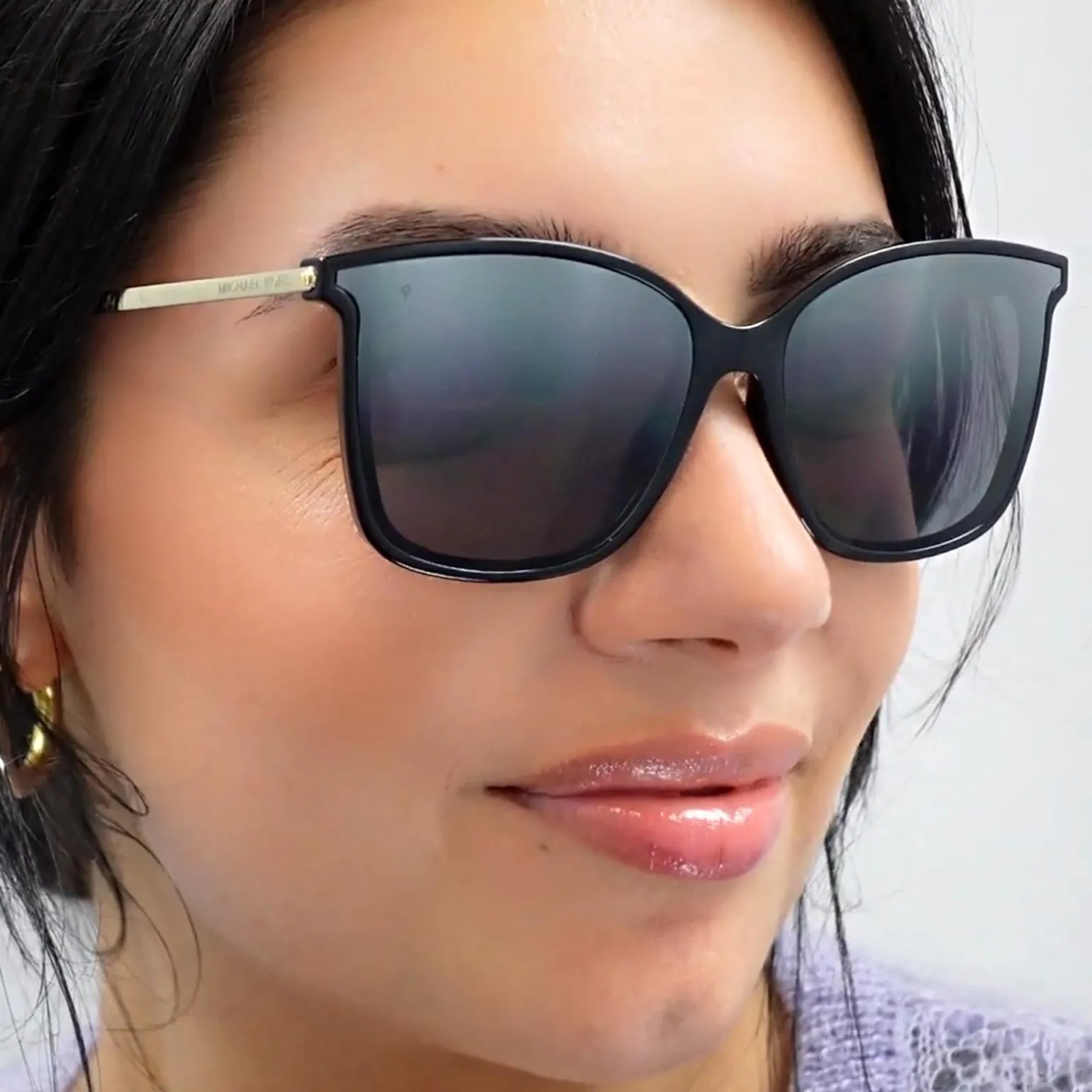 Michael Kors Sunglasses Zermatt 2079U 333282 Black Silver Grey Gradien