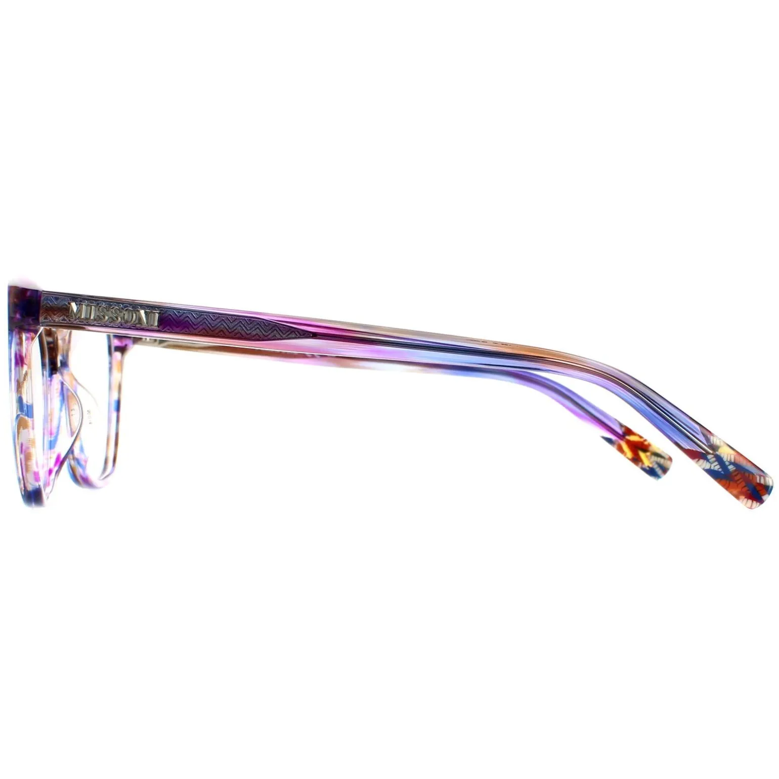 Missoni Glasses Frames MIS 0013 V43 Transparent Striped Purple Women