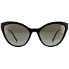 Miu Miu Sunglasses MU03US 1AB5O0 Black Gradient Grey Mirror Silver