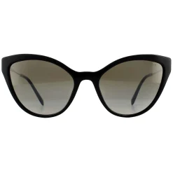 Miu Miu Sunglasses MU03US 1AB5O0 Black Gradient Grey Mirror Silver