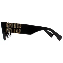 Miu Miu Sunglasses MU09WS 1AB5S0 Black Dark Grey