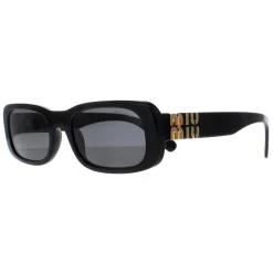 Miu Miu Sunglasses MU08ZS 1AB5S0 Black Dark Grey