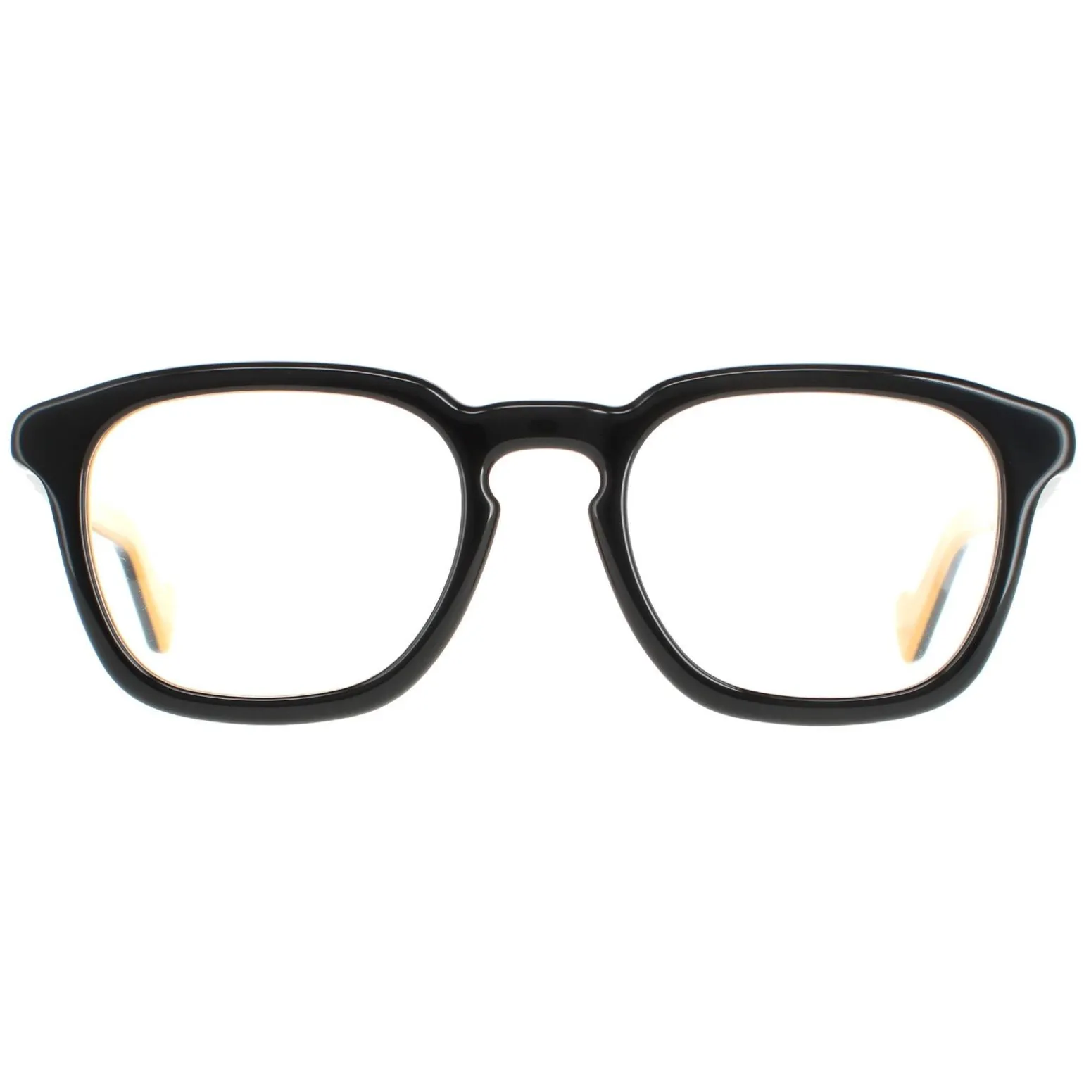 Moncler Glasses Frames ML5042 005 Black and Ochre Men