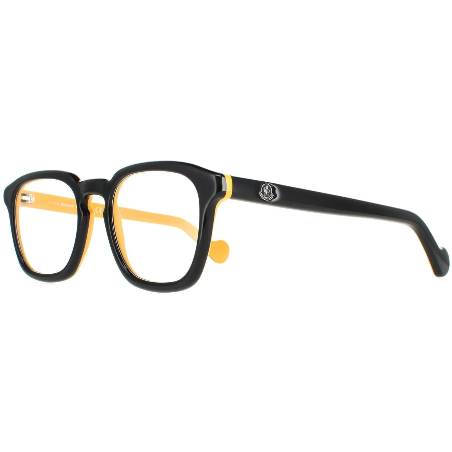Moncler Glasses Frames ML5042 005 Black and Ochre Men