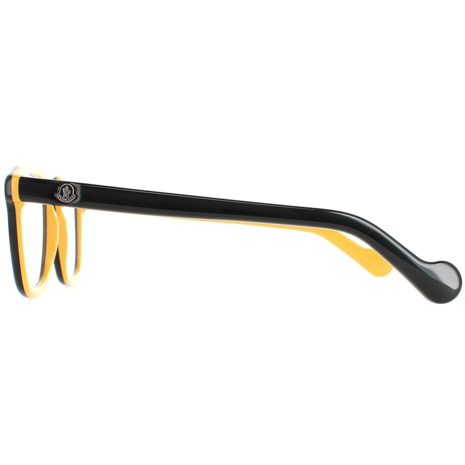 Moncler Glasses Frames ML5042 005 Black and Ochre Men