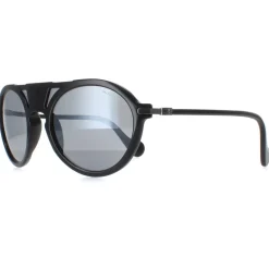 Moncler Sunglasses ML0053 01B Black Grey Mirror