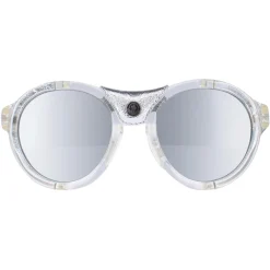 Moncler Sunglasses ML0046 26C Crystal Silver Grey Silver Mirror
