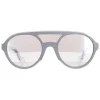 Moncler Sunglasses ML0052 22C Grey Crystal Grey Mirror