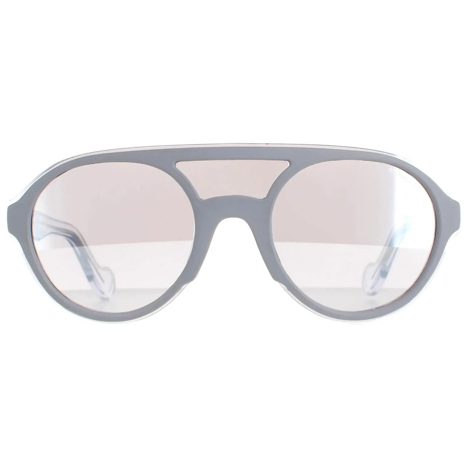 Moncler Sunglasses ML0052 22C Grey Crystal Grey Mirror