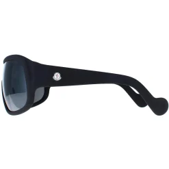 Moncler Sunglasses ML0048 02C Matte Black Smoke Mirror