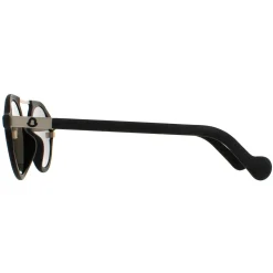 Moncler Sunglasses ML0083 02C Rubber Black Silver Mirror