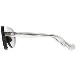 Moncler Sunglasses ML0052 01C Shiny Black Smoke Mirror