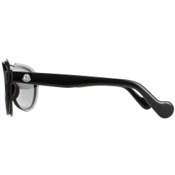 Moncler Sunglasses ML0055 01C Shiny Black Grey Mirror
