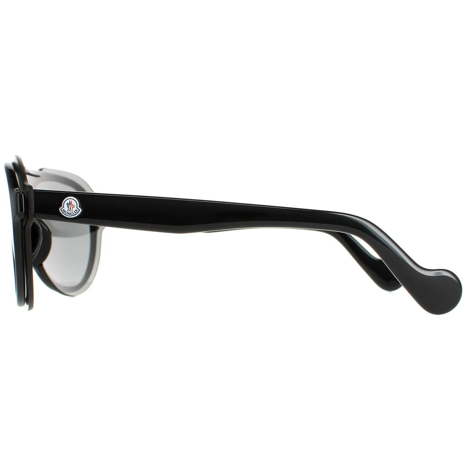Moncler Sunglasses ML0055 01C Shiny Black Grey Mirror