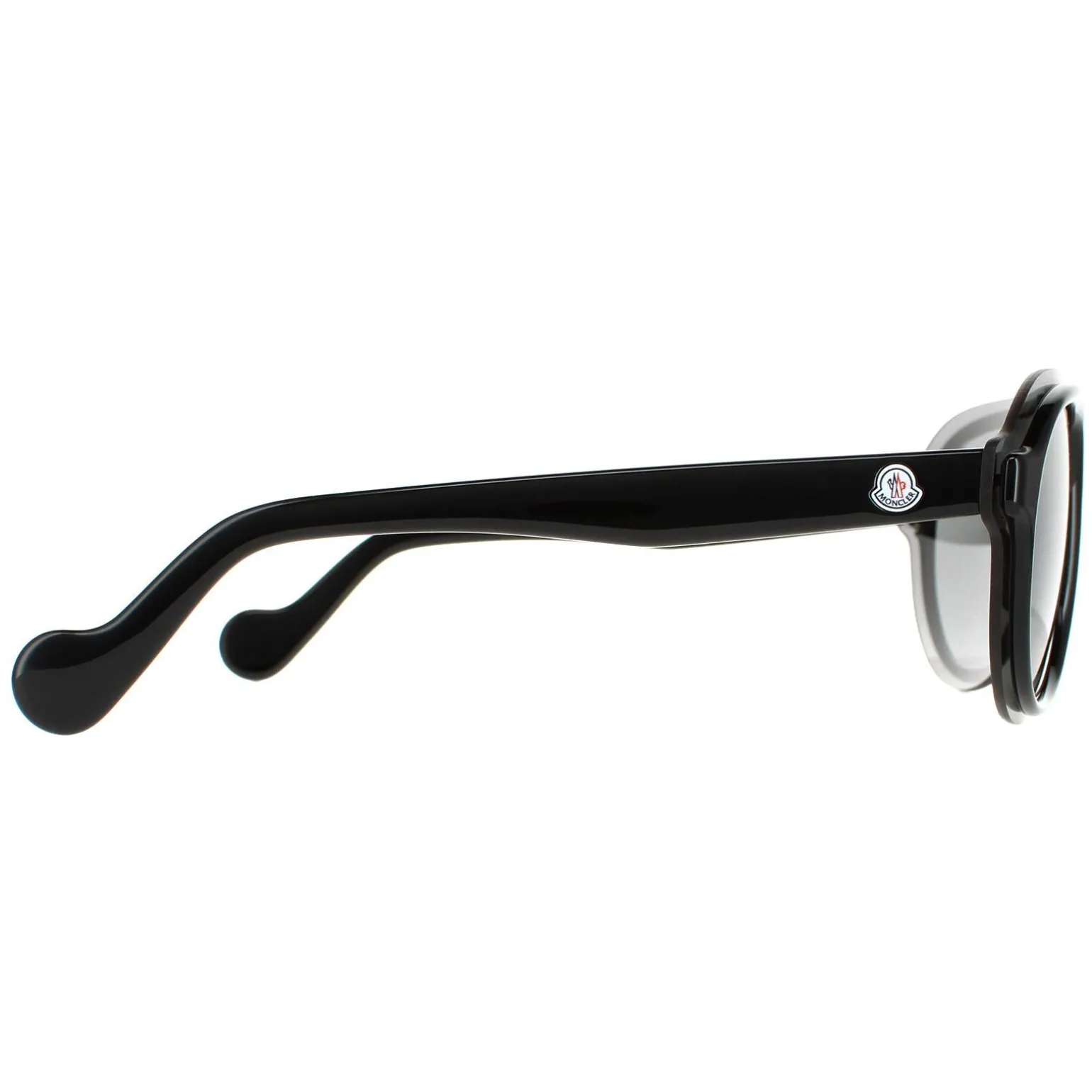 Moncler Sunglasses ML0055 01C Shiny Black Grey Mirror