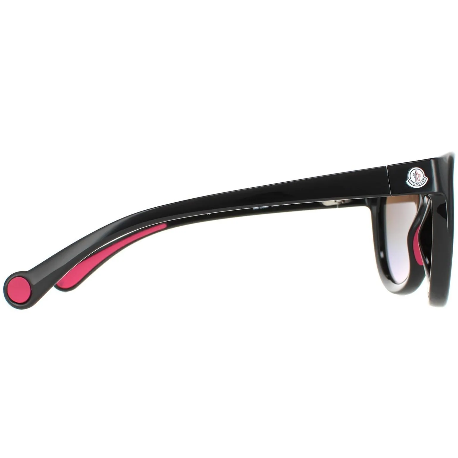 Moncler Sunglasses ML0087 01C Shiny Black Smoke Mirror