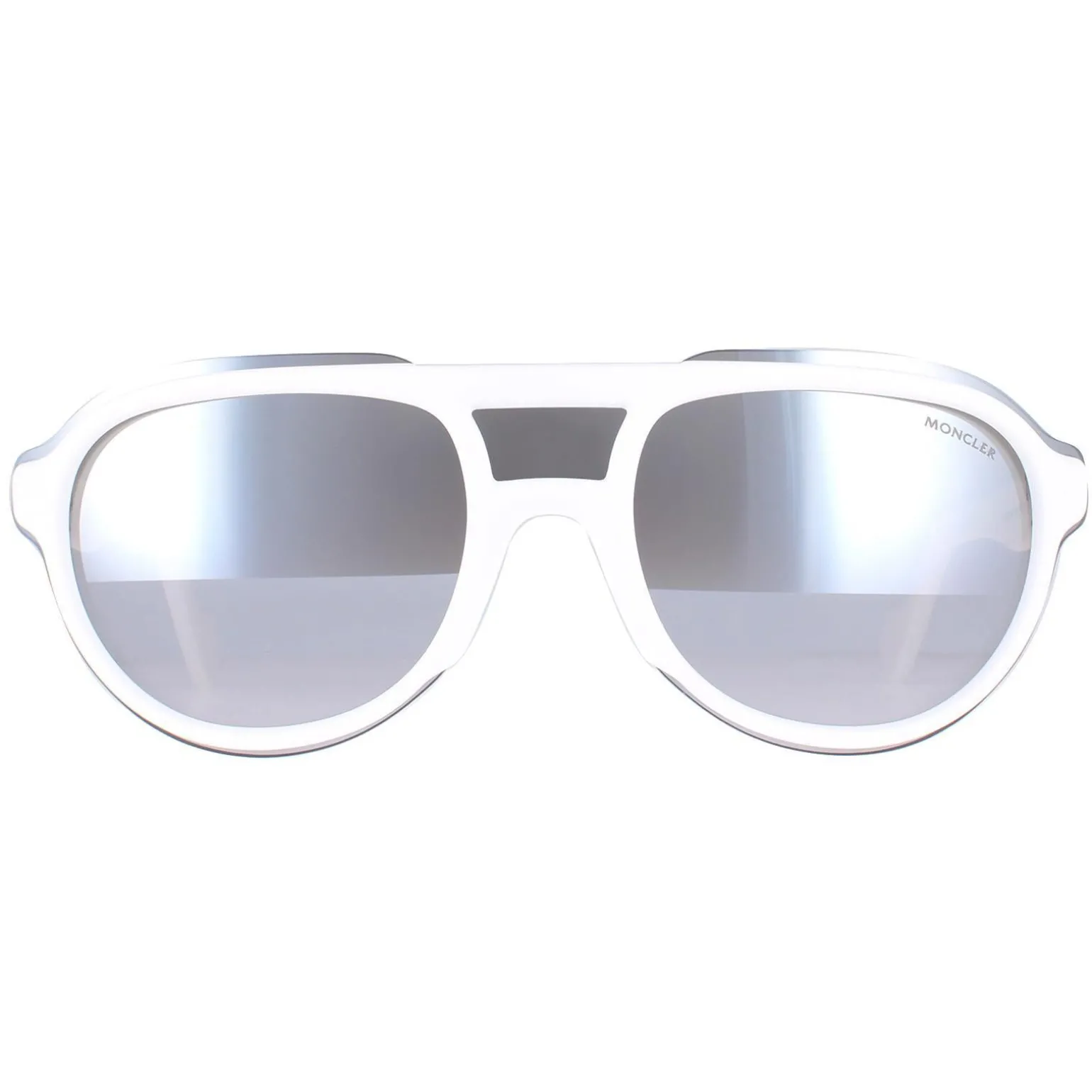 Moncler Sunglasses ML0055 24C White Smoke Mirror