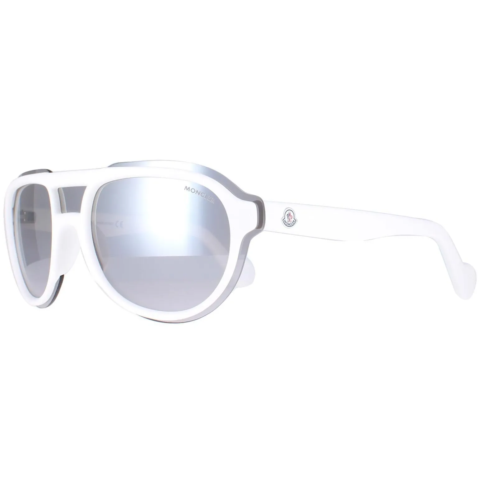 Moncler Sunglasses ML0055 24C White Smoke Mirror