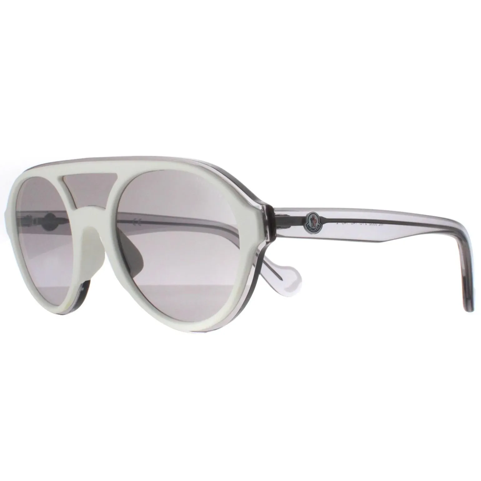 Moncler Sunglasses ML0052 21C White Transparent Grey Grey