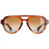 Moncler Sunglasses ML0094 54E Havana Brown Brown