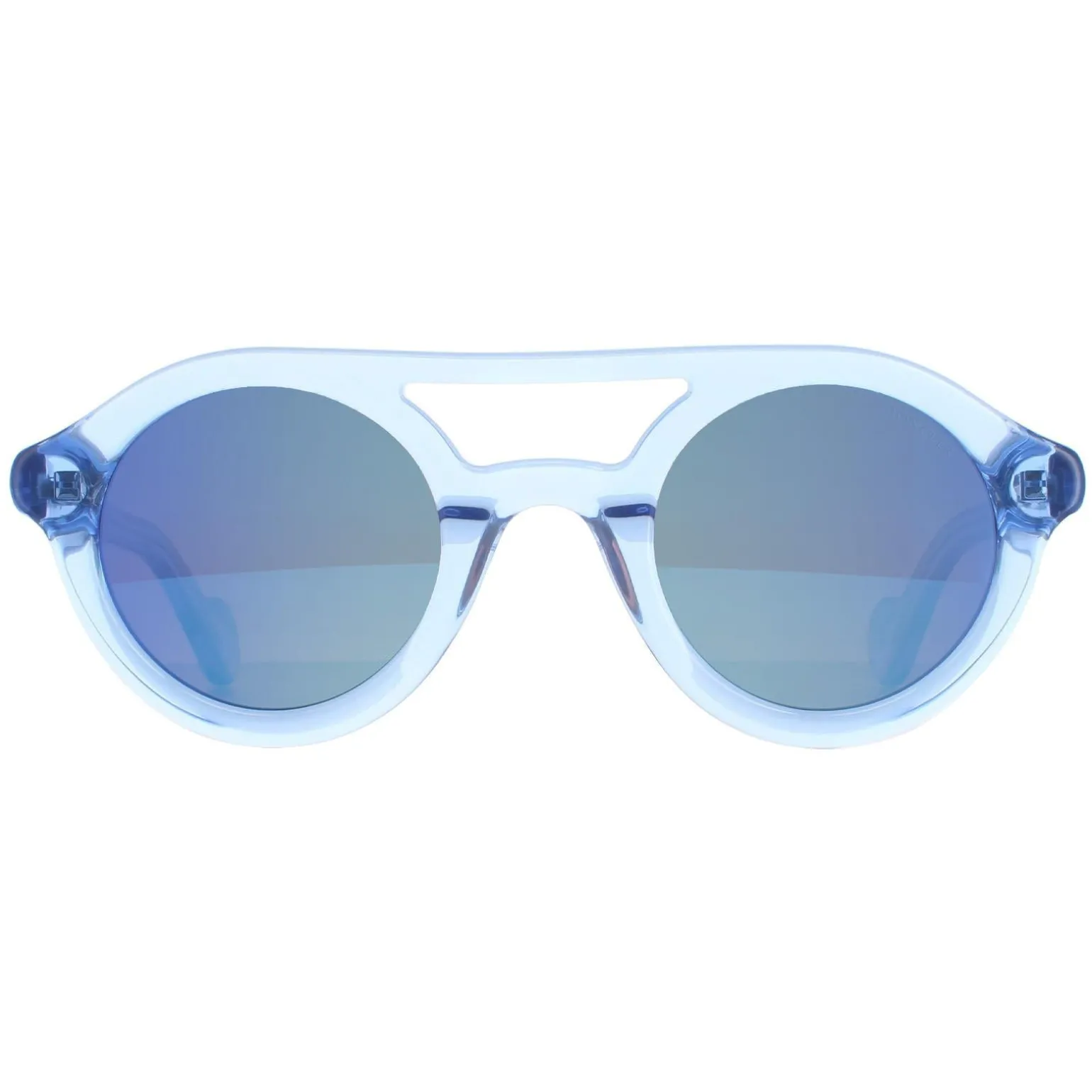 Moncler Sunglasses ML0014 84L Shiny Light Blue Blue
