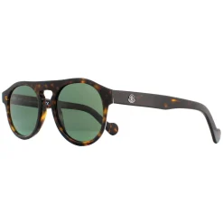 Moncler Sunglasses ML0073 52R Dark Havana Green Polarized