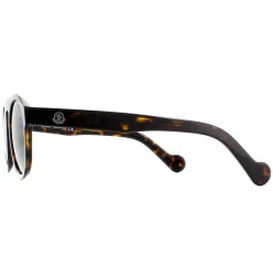 Moncler Sunglasses ML0073 52R Dark Havana Green Polarized
