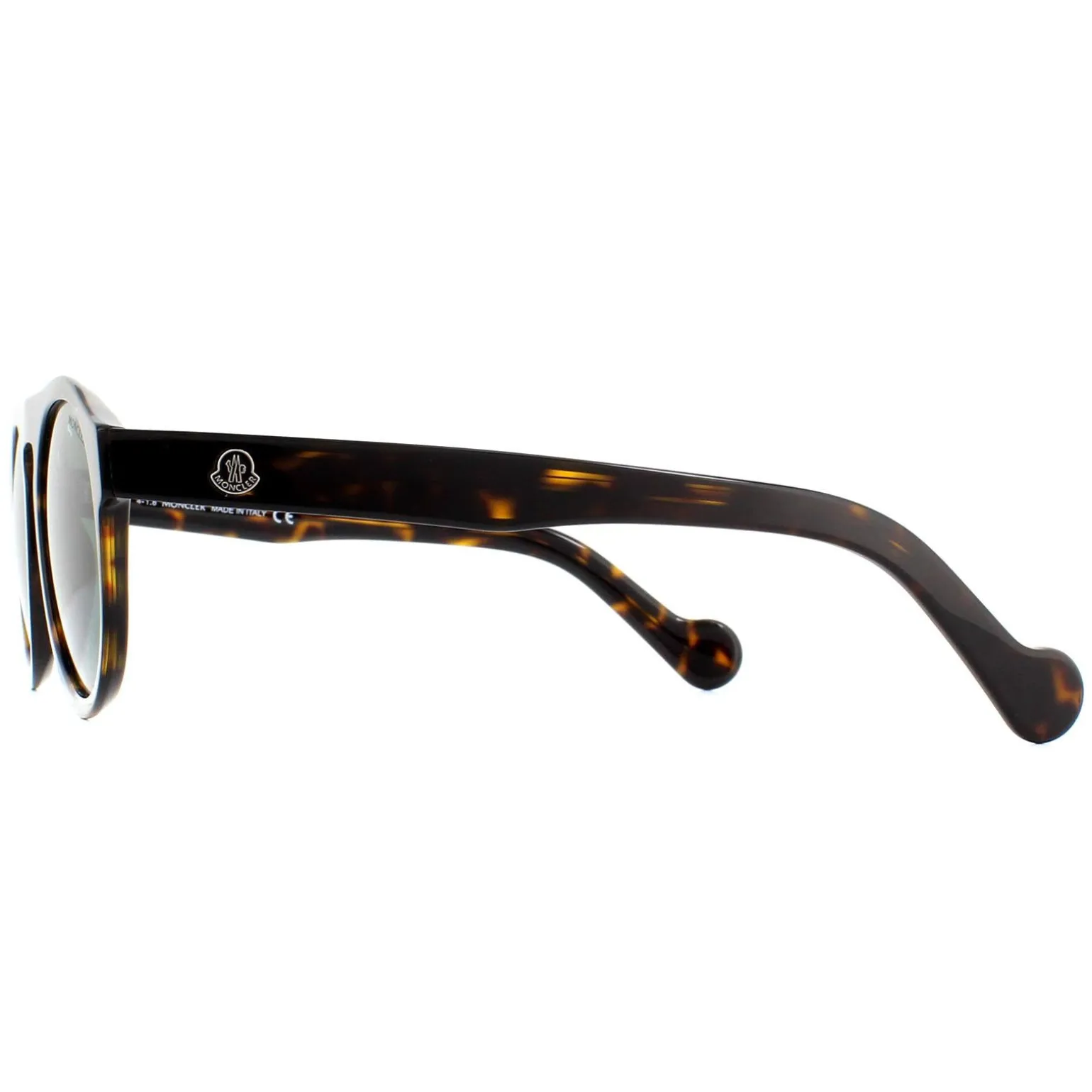 Moncler Sunglasses ML0073 52R Dark Havana Green Polarized