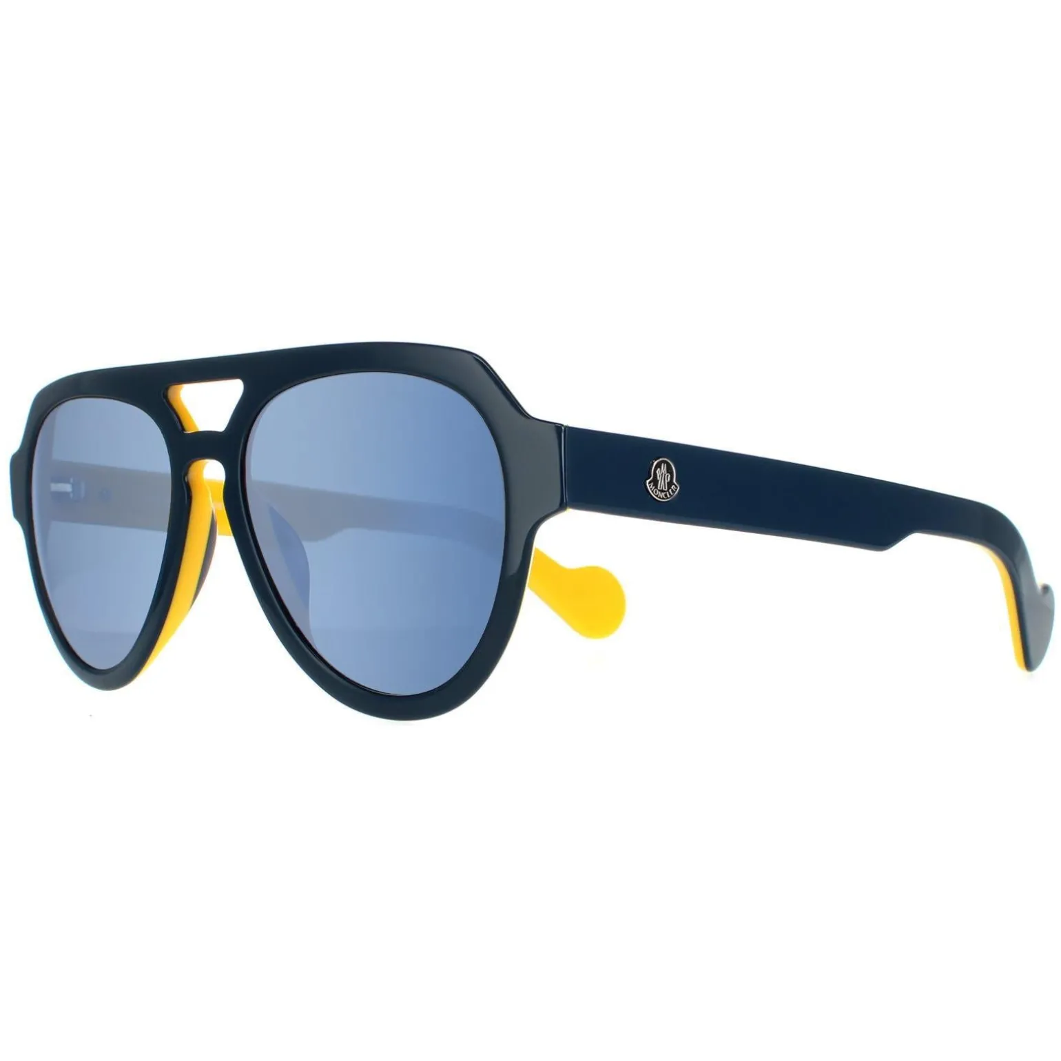 Moncler Sunglasses ML0094 92X Blue Yellow Blue Mirror