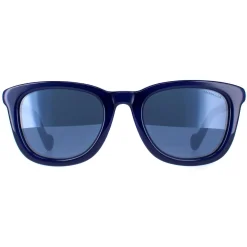 Moncler Sunglasses ML0118 92X Shiny Royal Blue Blue Mirror