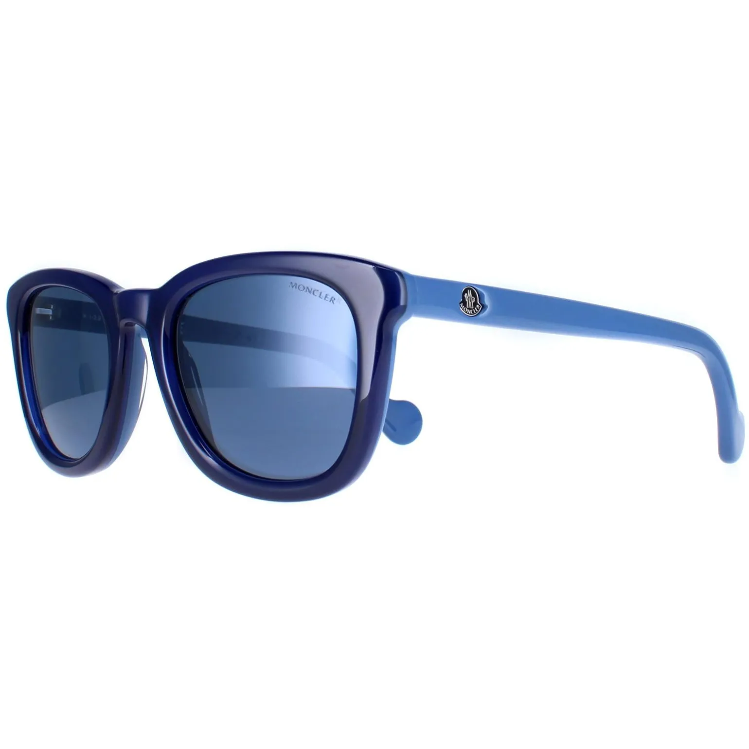 Moncler Sunglasses ML0118 92X Shiny Royal Blue Blue Mirror