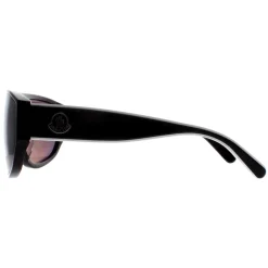 Moncler Sunglasses ML0260-F 01A Shiny Black Smoke Grey