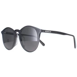 Moncler Sunglasses ML0213-F 01D Shiny Transparent Dark Grey Smoke Pola