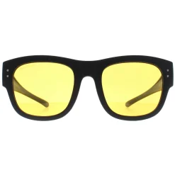 Montana Fit Over Glasses Night Driving Sunglasses FO6 C Matte Black Ye
