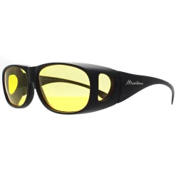 Montana Fit Over Glasses Night Driving Sunglasses FO2 I Matte Black Ye