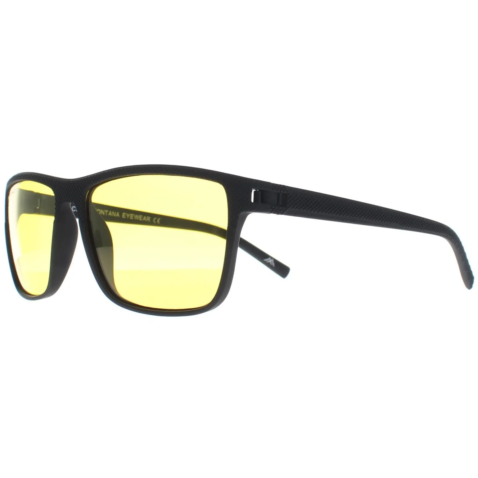 Montana Night Driving Sunglasses MP198 D Black Yellow Polarized